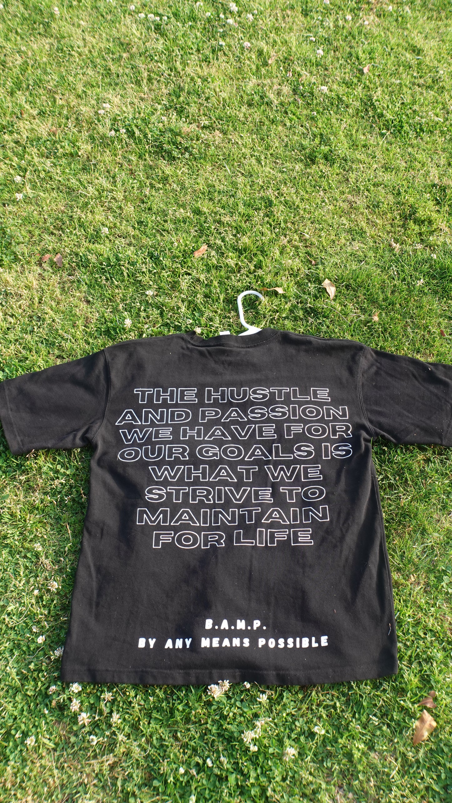 BLACK BAMP T-SHIRT- HUSTLE COLLECTION