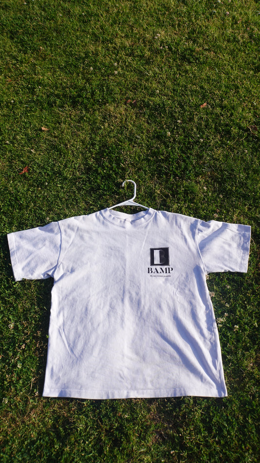 White BAMP HUSTLE T-SHIRT